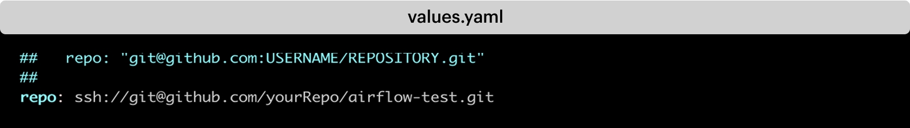 Added git repo url